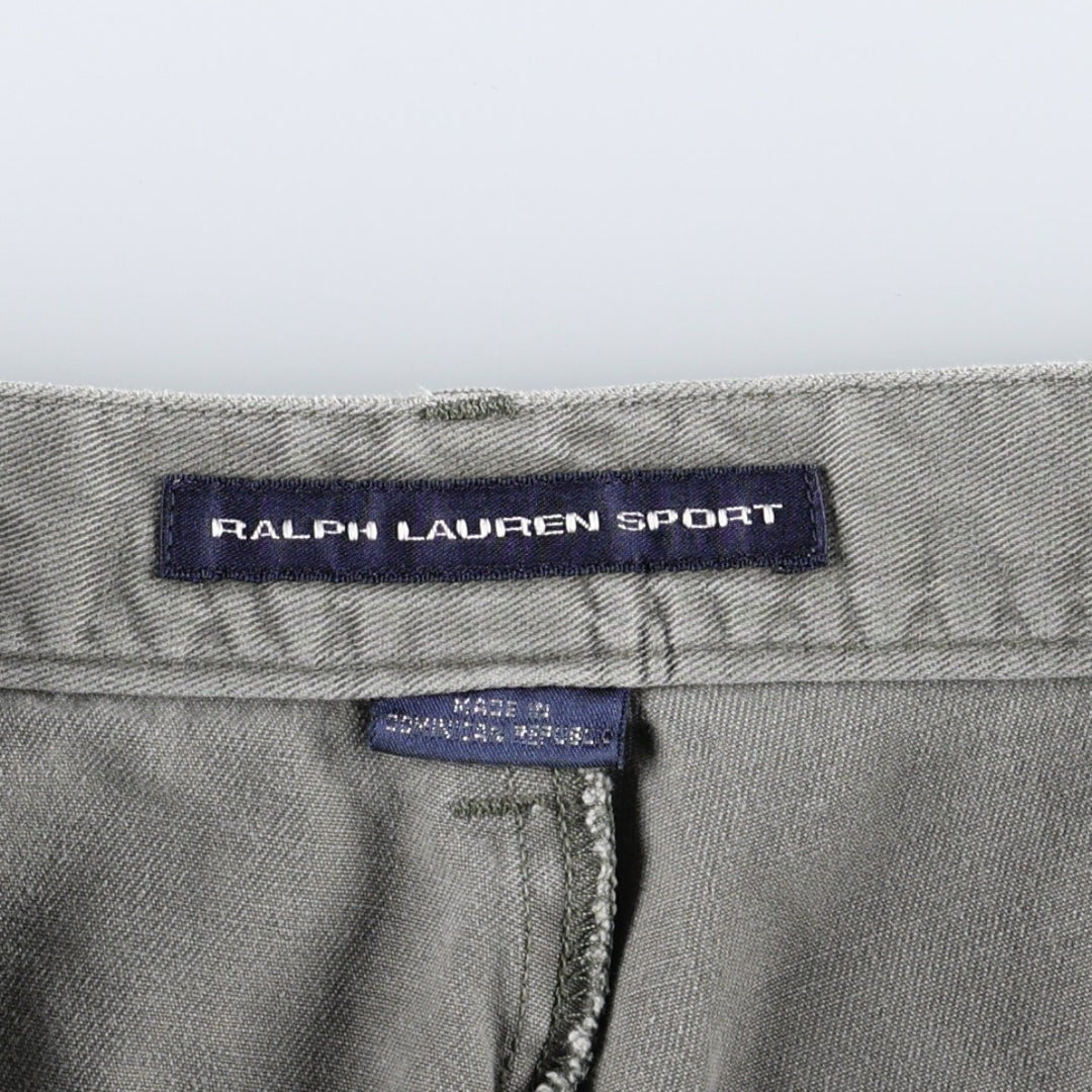 Ralph Lauren RALPH LAUREN SPORT Chino Shorts, Women's Size L (W30) cotton gray type Vintage Second Hand