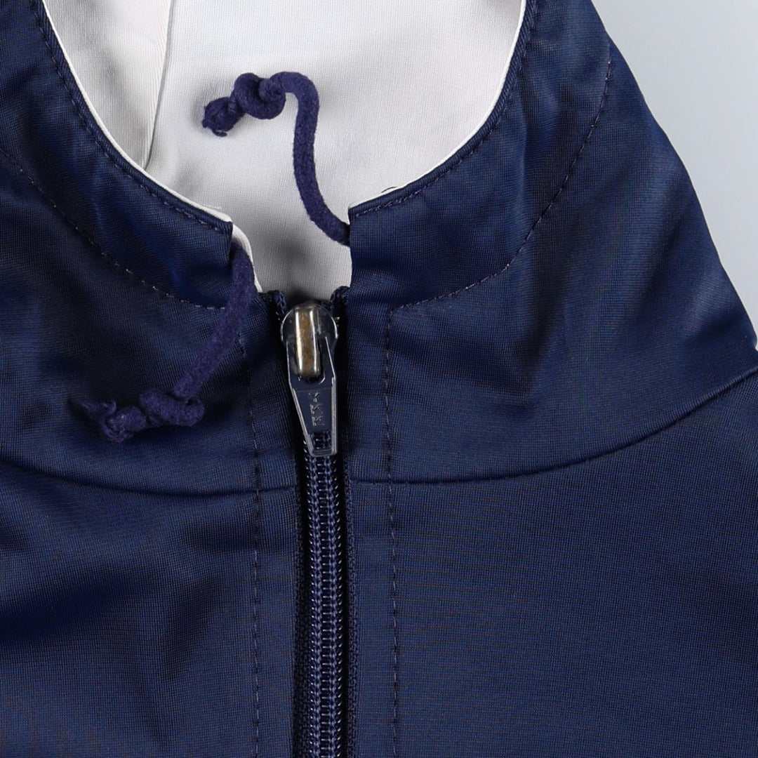 80s-90'S Adidas Trefoil Logo Half-Zip Hooded Tracksuit Pullover, Women's Size M (Equivalent), Vintage unclear Blue type light blue Vintage Second Hand