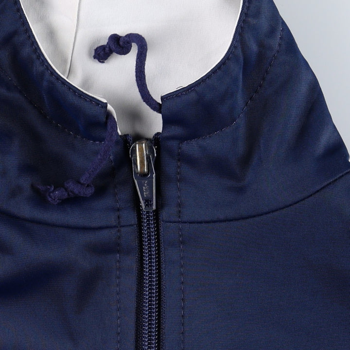 80s-90'S Adidas Trefoil Logo Half-Zip Hooded Tracksuit Pullover, Women's Size M (Equivalent), Vintage unclear Blue type light blue Vintage Second Hand