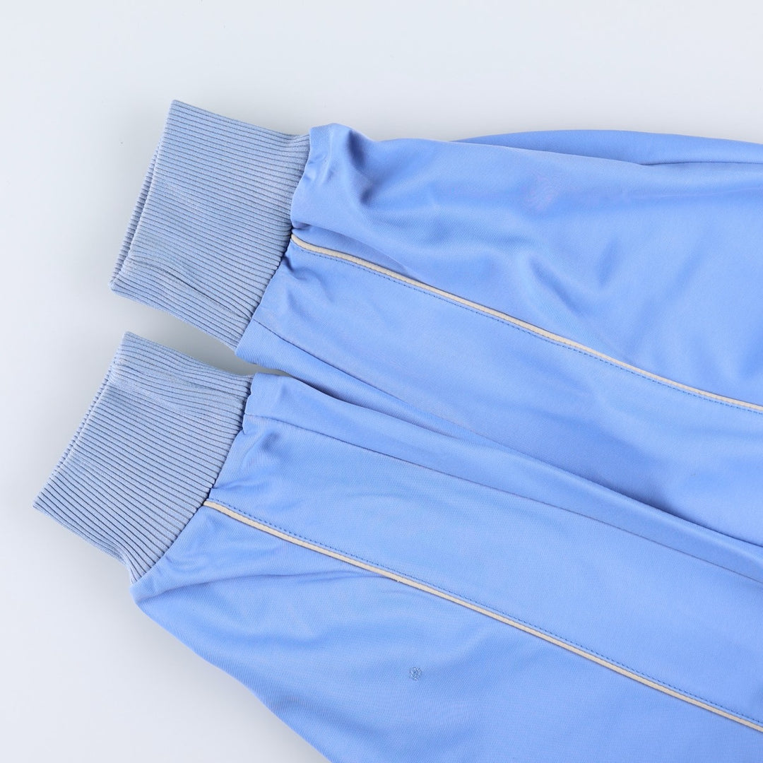 80s-90'S Adidas Trefoil Logo Half-Zip Hooded Tracksuit Pullover, Women's Size M (Equivalent), Vintage unclear Blue type light blue Vintage Second Hand