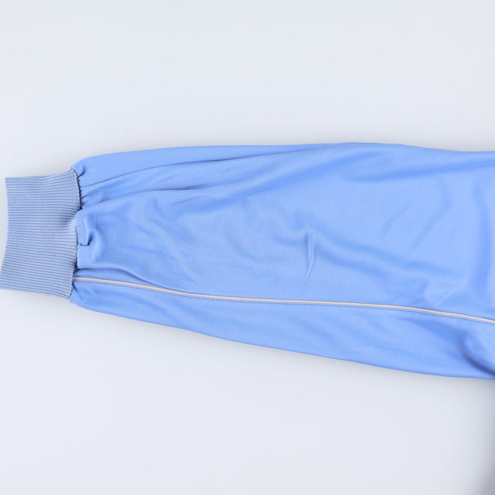 80s-90'S Adidas Trefoil Logo Half-Zip Hooded Tracksuit Pullover, Women's Size M (Equivalent), Vintage unclear Blue type light blue Vintage Second Hand