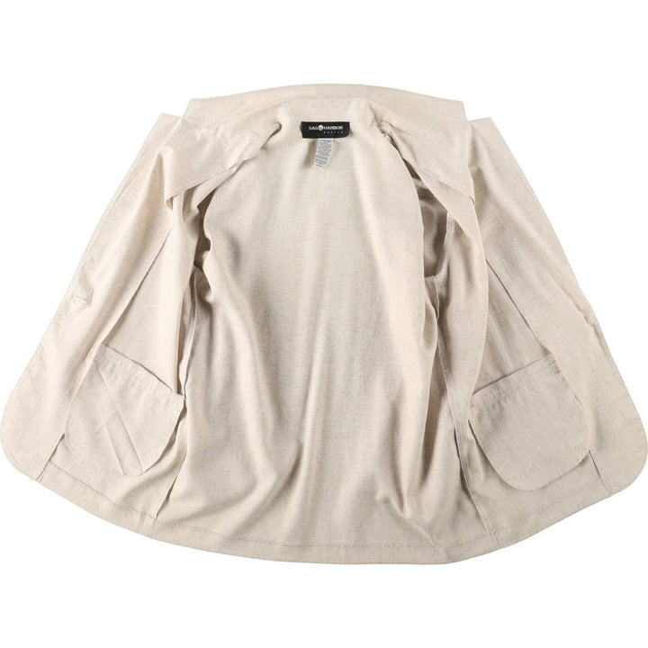 SAG HARBOR Easy Jacket Tailored Jacket Women's Size M (approx.) polyester Beige type Vintage Second Hand