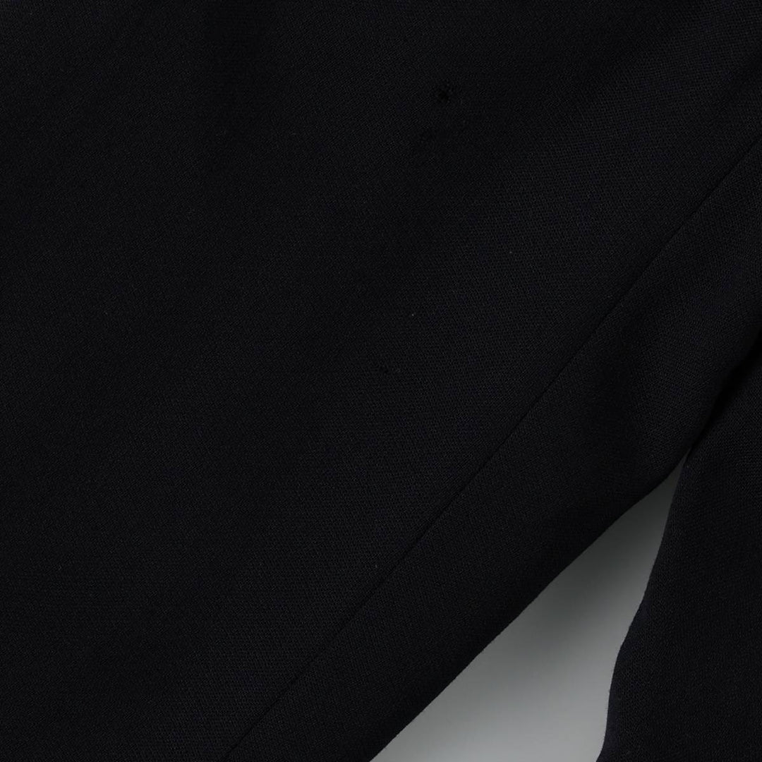 Ralph Lauren LAUREN Peak Lapel Double-Breasted Wool Tailored Jacket, Made in USA, Women's Size L (approx.) wool black type Vintage Second Hand