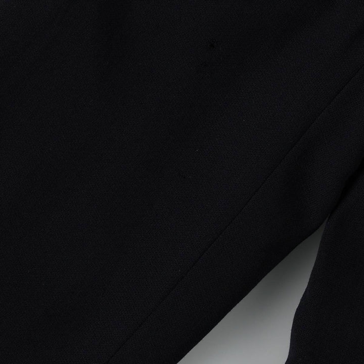 Ralph Lauren LAUREN Peak Lapel Double-Breasted Wool Tailored Jacket, Made in USA, Women's Size L (approx.) wool black type Vintage Second Hand