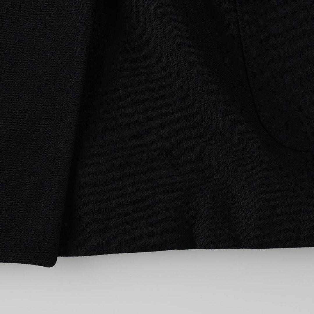 Ralph Lauren LAUREN Peak Lapel Double-Breasted Wool Tailored Jacket, Made in USA, Women's Size L (approx.) wool black type Vintage Second Hand