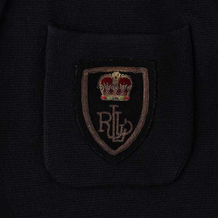 Ralph Lauren LAUREN Navy Blazer Tailored Jacket, Women's Size L (approx.) cotton navy blue type Vintage Second Hand