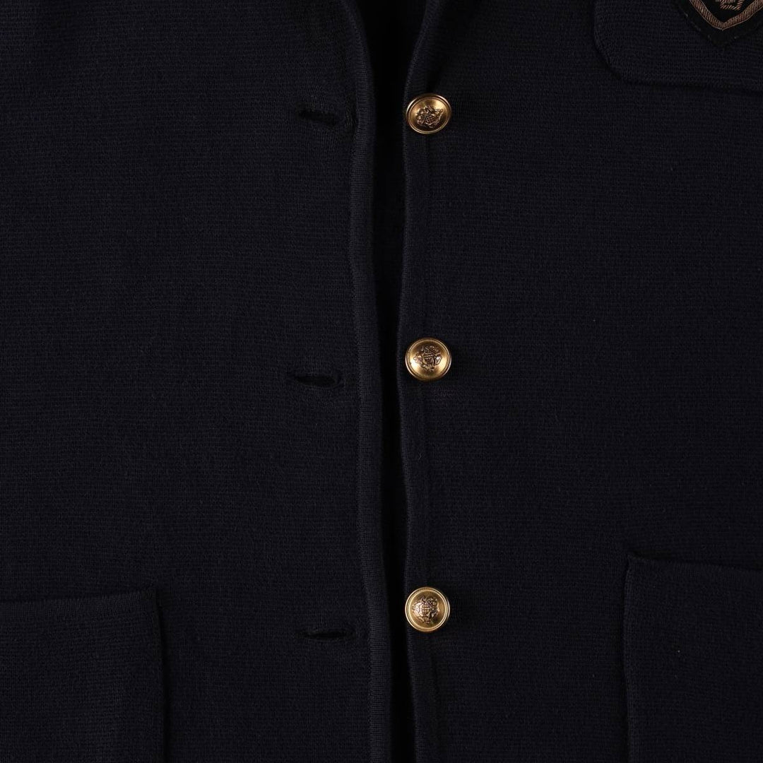 Ralph Lauren LAUREN Navy Blazer Tailored Jacket, Women's Size L (approx.) cotton navy blue type Vintage Second Hand