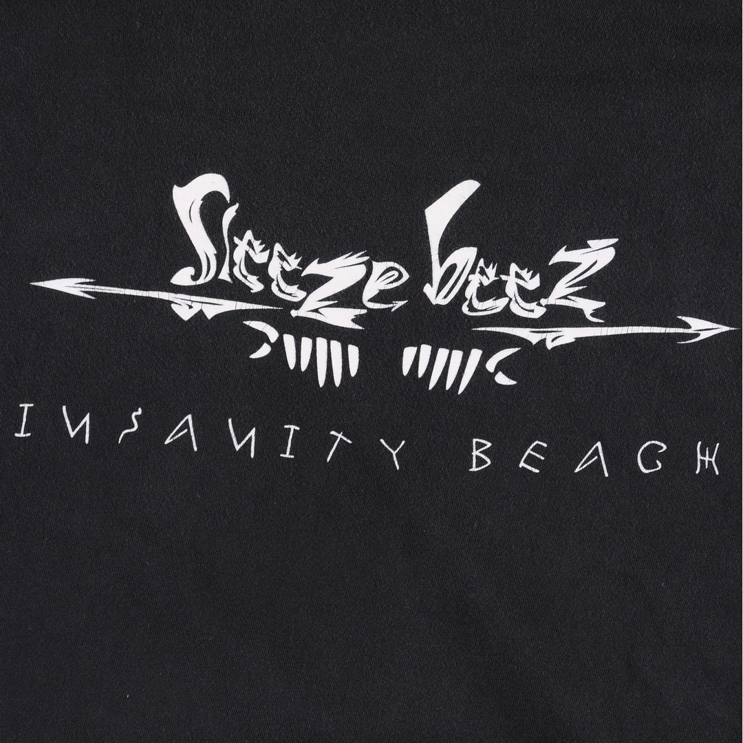 FOXTEES SLEEZE BEEZ Band T-shirt, Men's XL equivalent. cotton black type Vintage Second Hand
