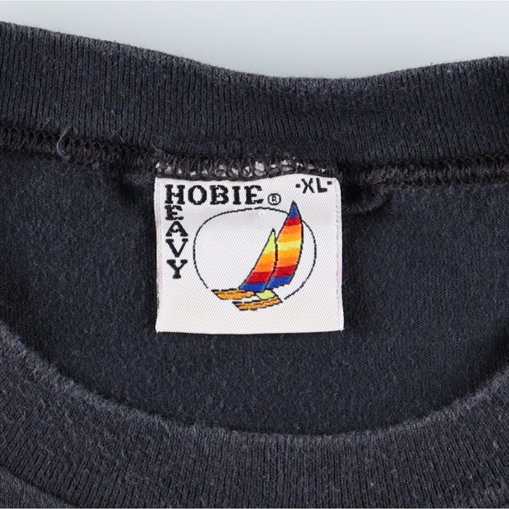 90'S HOBIE Short-Sleeve Printed T-Shirt, Made in USA, Men's XL Equivalent, Vintage cotton black type Vintage Second Hand