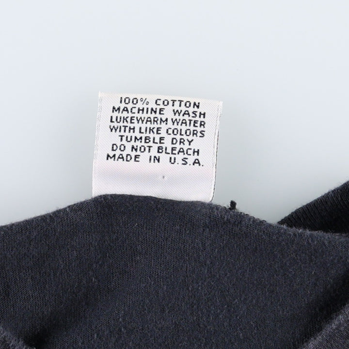 90'S HOBIE Short-Sleeve Printed T-Shirt, Made in USA, Men's XL Equivalent, Vintage cotton black type Vintage Second Hand