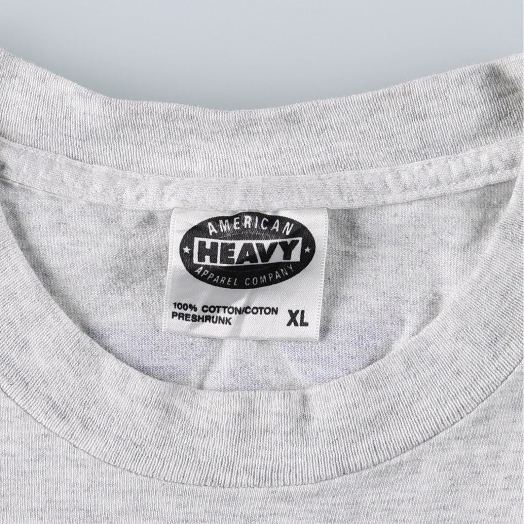 AMERICAN HEAVY MONDIAL 1994 Sports Print T-Shirt, Made in USA, Men's Size XL (equivalent) cotton gray type Vintage Second Hand