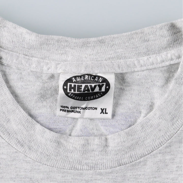 AMERICAN HEAVY MONDIAL 1994 Sports Print T-Shirt, Made in USA, Men's Size XL (equivalent) cotton gray type Vintage Second Hand
