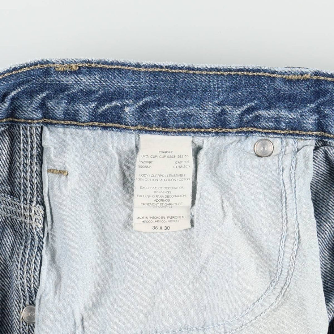 Dickies denim painter pants for men, equivalent to w36 cotton blue type Vintage Second Hand