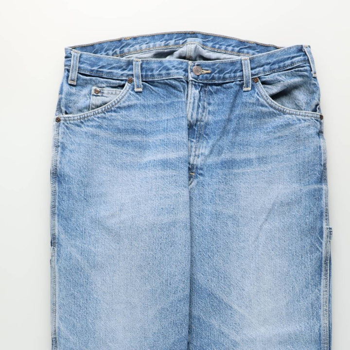 Dickies denim painter pants for men, equivalent to w36 cotton blue type Vintage Second Hand