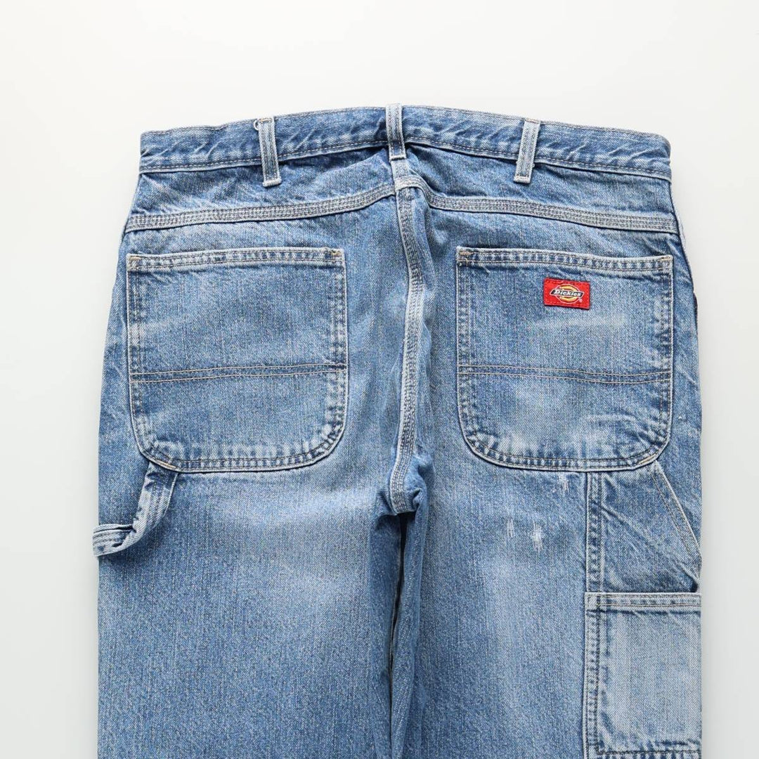 Dickies denim painter pants for men, equivalent to w36 cotton blue type Vintage Second Hand