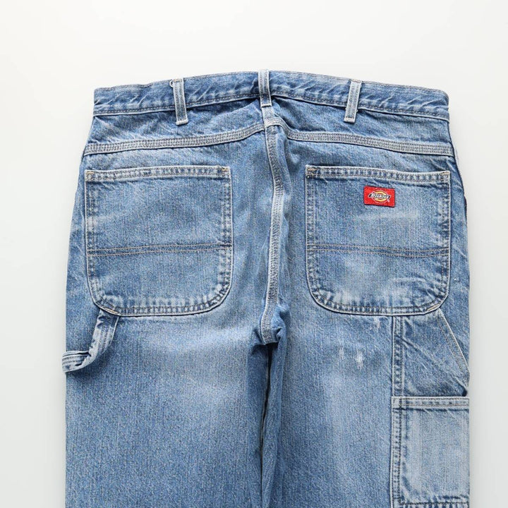 Dickies denim painter pants for men, equivalent to w36 cotton blue type Vintage Second Hand