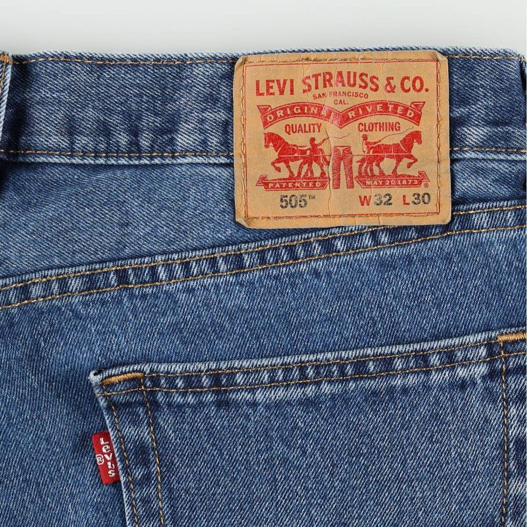 Levi's 505-4891 Tapered Denim Pants, Men's Size W33 (approx.) cotton blue type Vintage Second Hand