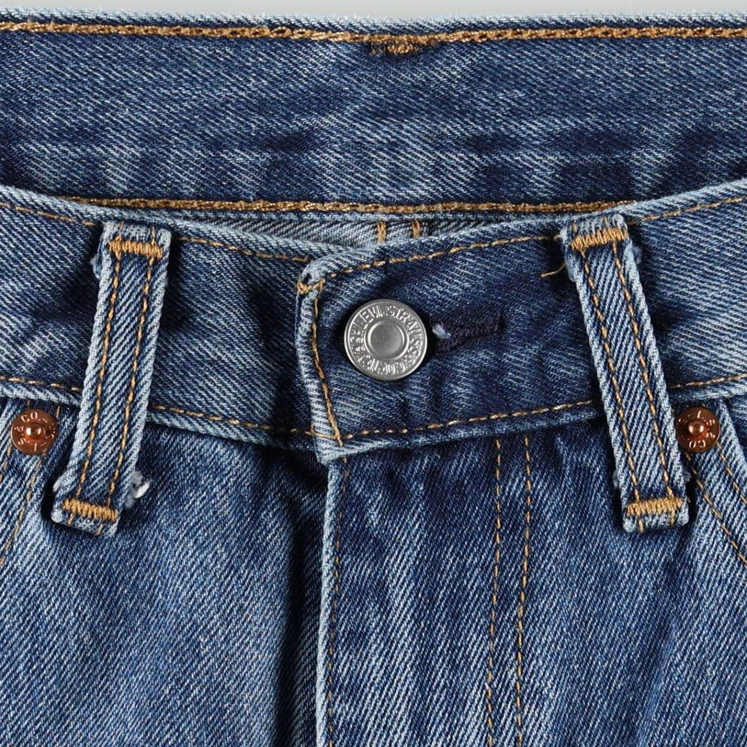 Levi's 505-4891 Tapered Denim Pants, Men's Size W33 (approx.) cotton blue type Vintage Second Hand