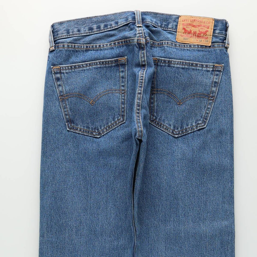 Levi's 505-4891 Tapered Denim Pants, Men's Size W33 (approx.) cotton blue type Vintage Second Hand