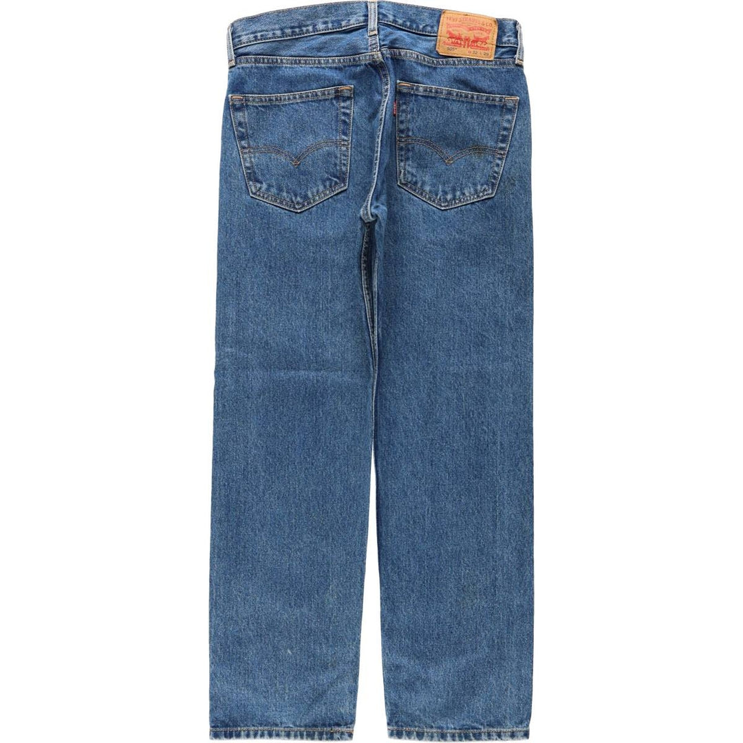 Levi's 505-4891 Tapered Denim Pants, Men's Size W33 (approx.) cotton blue type Vintage Second Hand