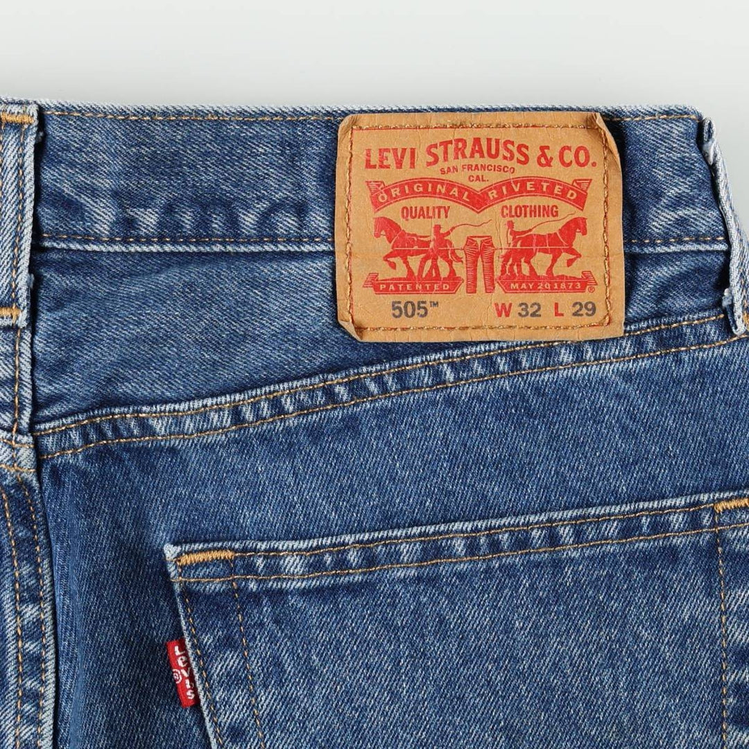 Levi's 505-4891 Tapered Denim Pants, Men's Size W33 (approx.) cotton blue type Vintage Second Hand