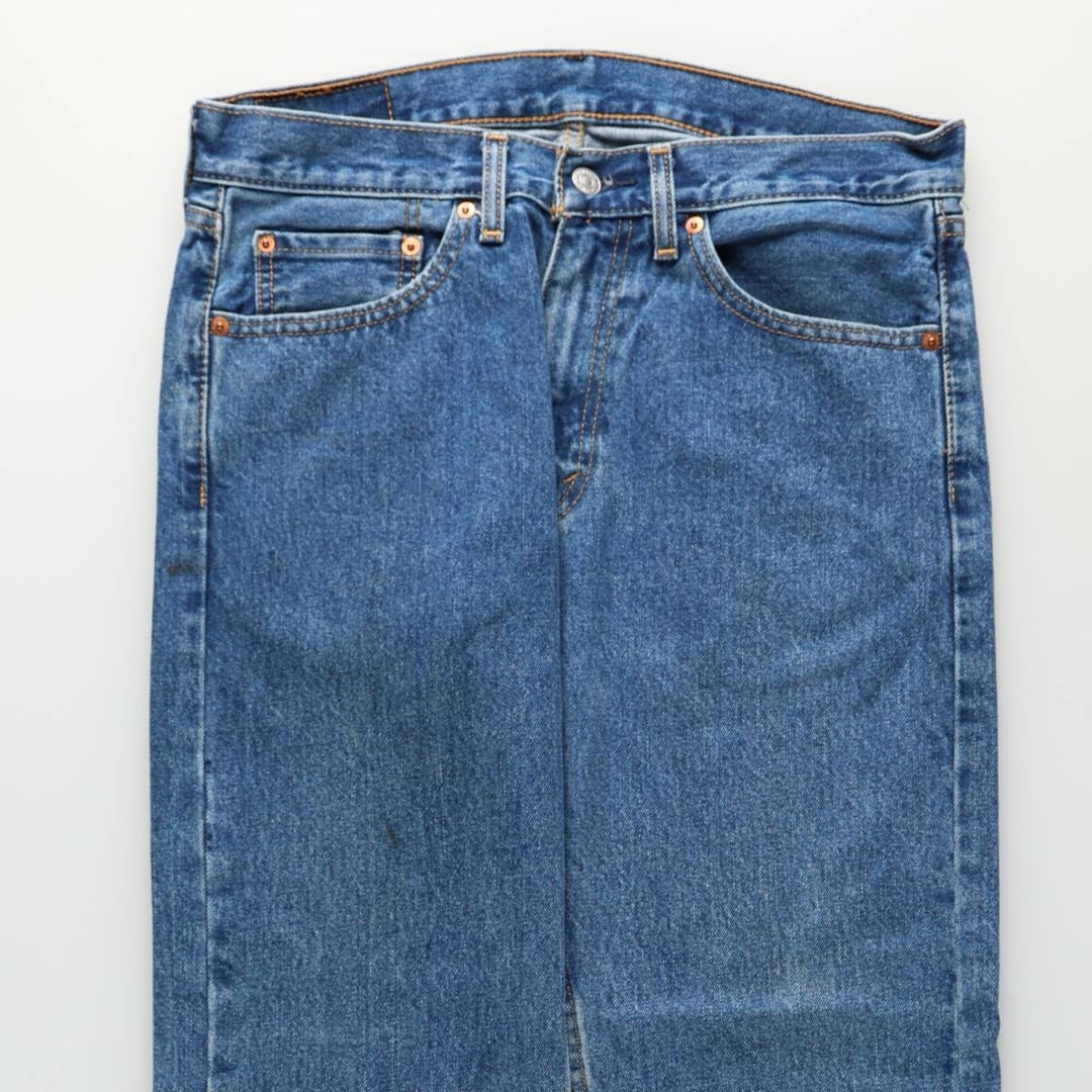 Levi's 505-4891 Tapered Denim Pants, Men's Size W33 (approx.) cotton blue type Vintage Second Hand