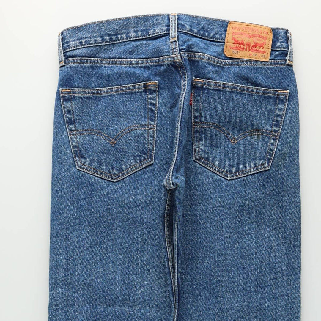 Levi's 505-4891 Tapered Denim Pants, Men's Size W33 (approx.) cotton blue type Vintage Second Hand
