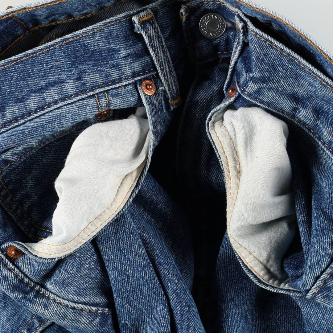 Levi's 505-4891 Tapered Denim Pants, Men's Size W33 (approx.) cotton blue type Vintage Second Hand