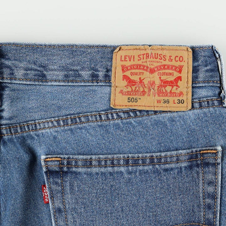 Levi's 505-4891 Tapered Denim Pants, Men's Size W37 (approx.) cotton blue type Vintage Second Hand