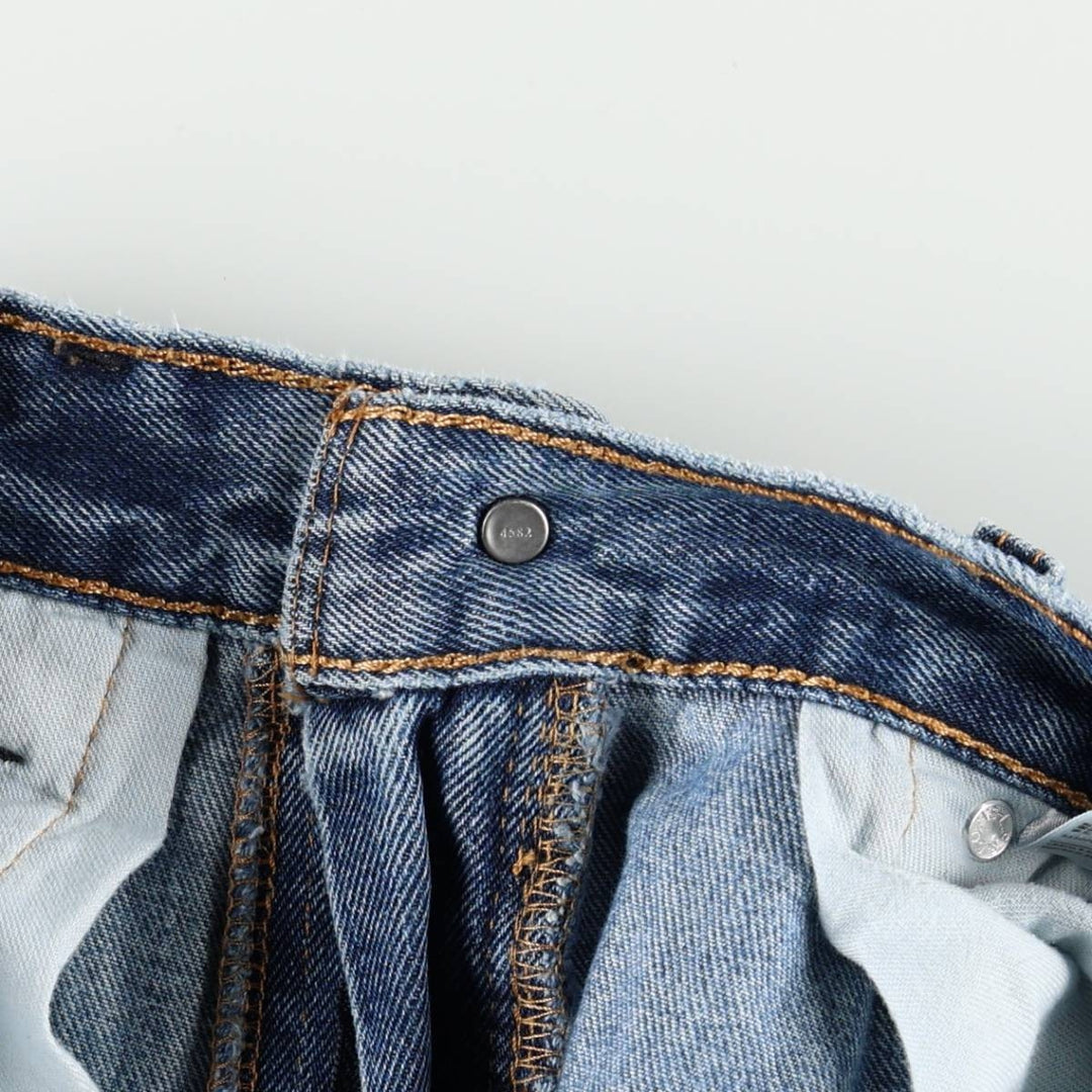 Levi's 505-4891 Tapered Denim Pants, Men's Size W37 (approx.) cotton blue type Vintage Second Hand