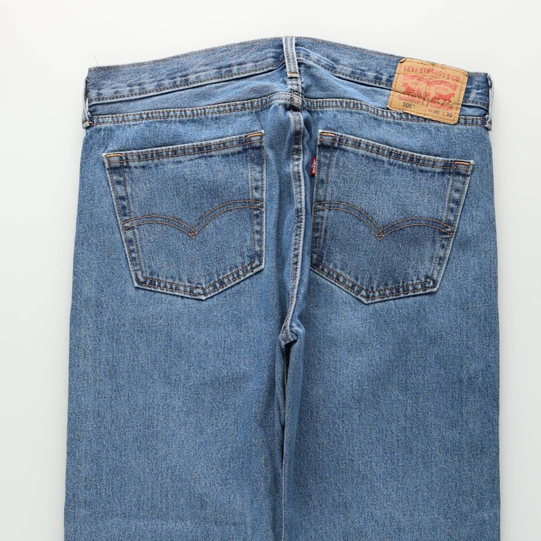 Levi's 505-4891 Tapered Denim Pants, Men's Size W37 (approx.) cotton blue type Vintage Second Hand