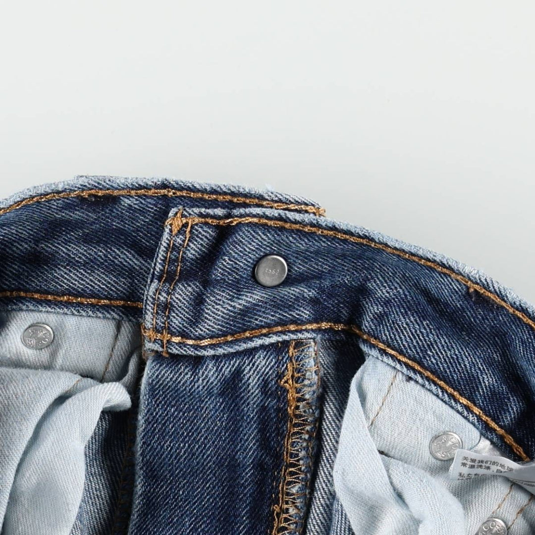 Levi's 505-4886 Tapered Denim Pants, Men's Size W34 (approx.) cotton blue type Vintage Second Hand