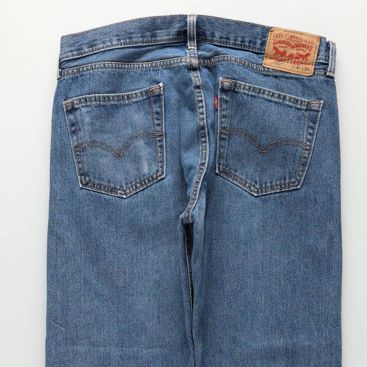 Levi's 505-4886 Tapered Denim Pants, Men's Size W34 (approx.) cotton blue type Vintage Second Hand