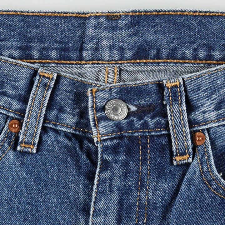 Levi's 505 tapered denim pants for men, equivalent to w35 unclear blue type Vintage Second Hand