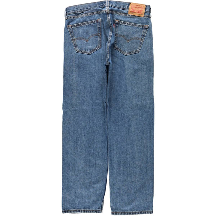 Levi's 505 tapered denim pants for men, equivalent to w35 cotton blue type Vintage Second Hand