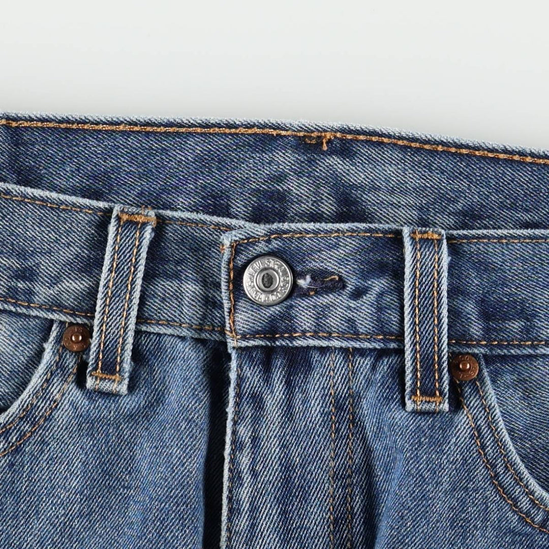 Levi's 505 tapered denim pants for men, equivalent to w35 cotton blue type Vintage Second Hand