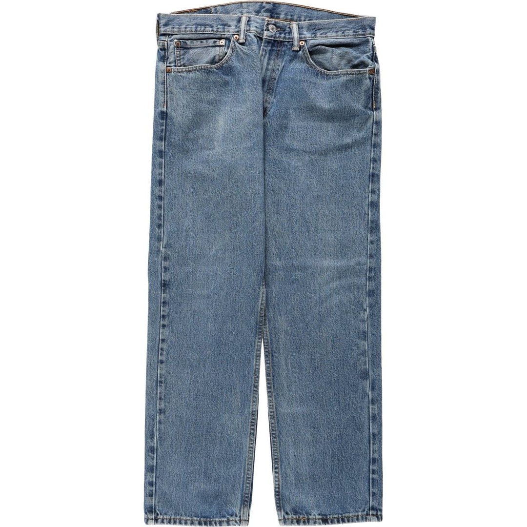 Levi's 505 tapered denim pants for men, equivalent to w35 cotton blue type Vintage Second Hand