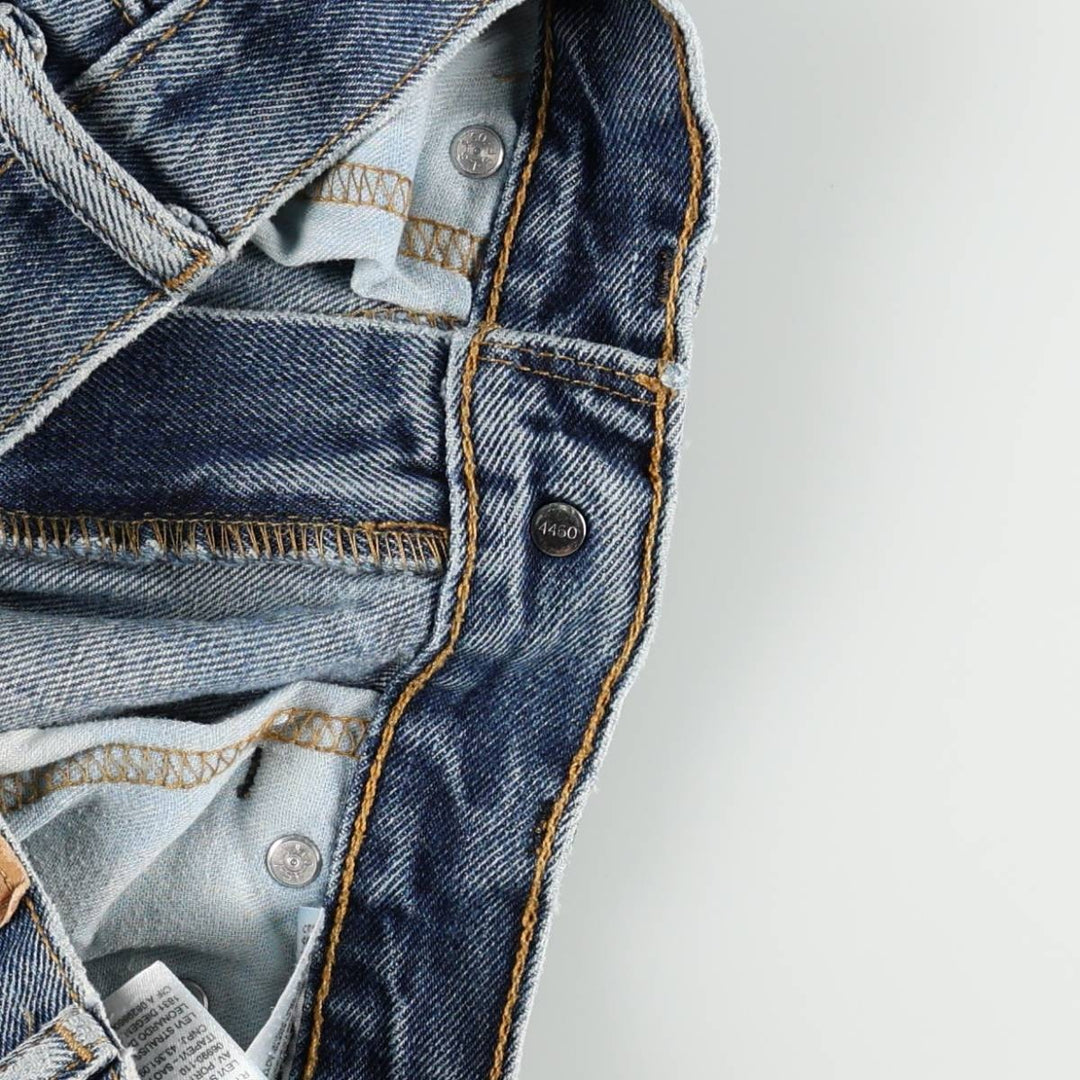 Levi's 505 tapered denim pants for men, equivalent to w35 cotton blue type Vintage Second Hand