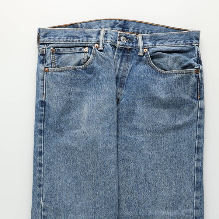 Levi's 505 tapered denim pants for men, equivalent to w35 cotton blue type Vintage Second Hand