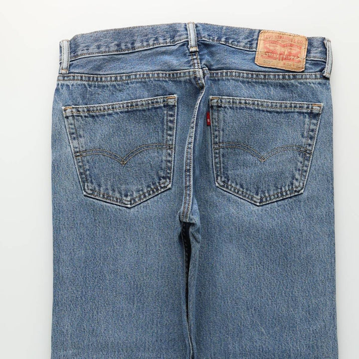 Levi's 505 tapered denim pants for men, equivalent to w35 cotton blue type Vintage Second Hand