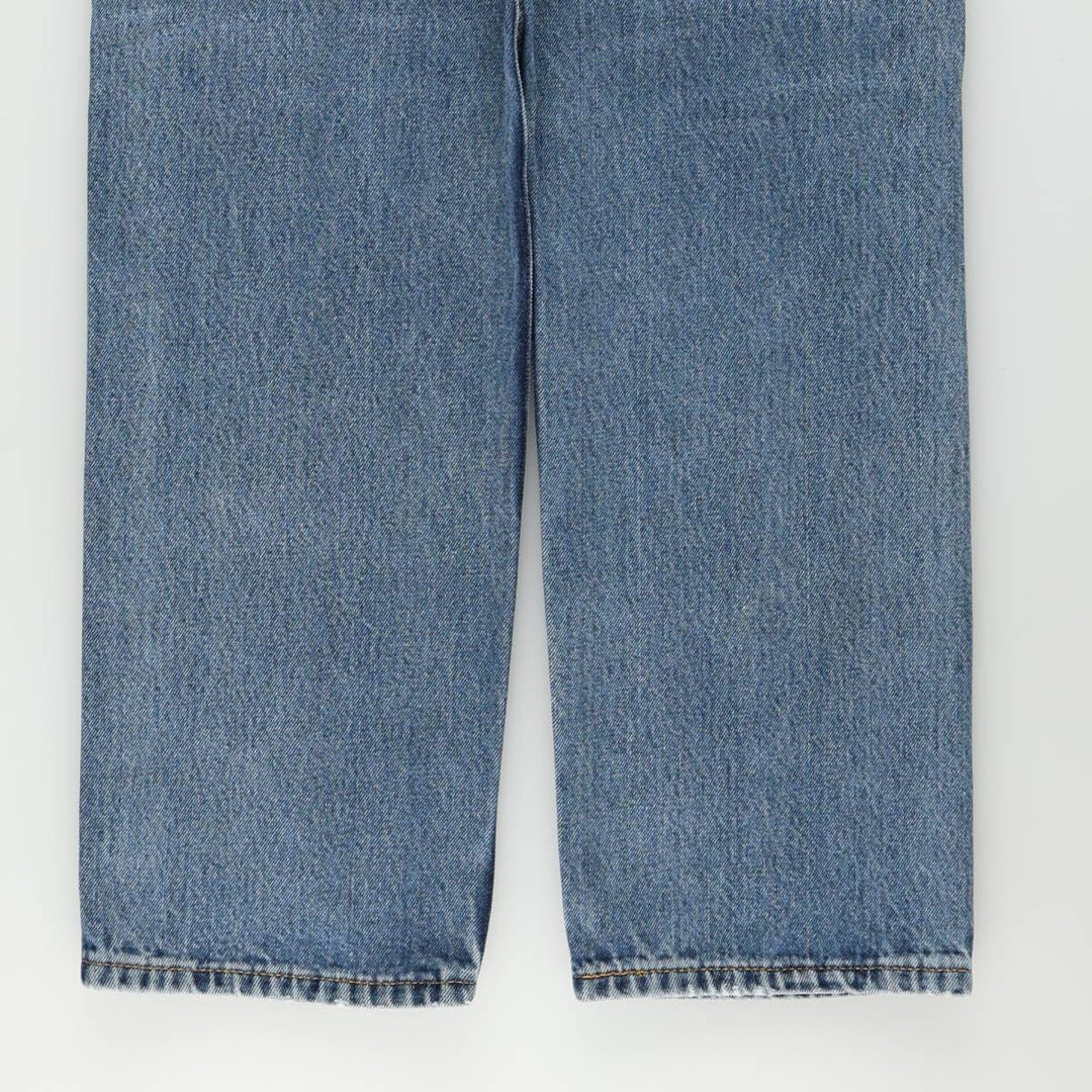 Levi's 505 tapered denim pants for men, equivalent to w35 cotton blue type Vintage Second Hand