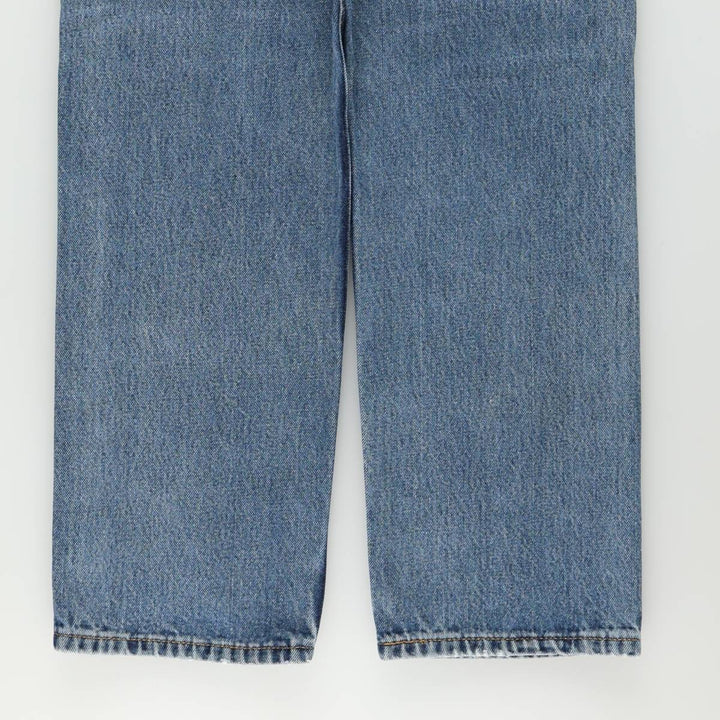 Levi's 505 tapered denim pants for men, equivalent to w35 cotton blue type Vintage Second Hand