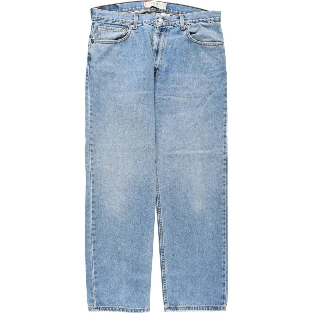 Levi's 505 REGULAR FIT tapered denim pants for men, size w36 cotton blue type Vintage Second Hand