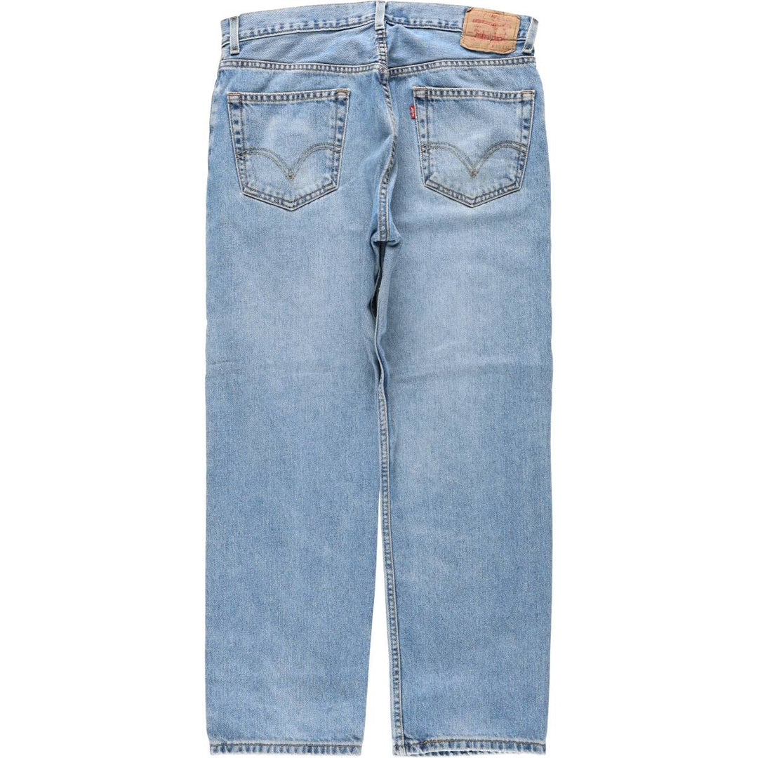 Levi's 505 REGULAR FIT tapered denim pants for men, size w36 cotton blue type Vintage Second Hand