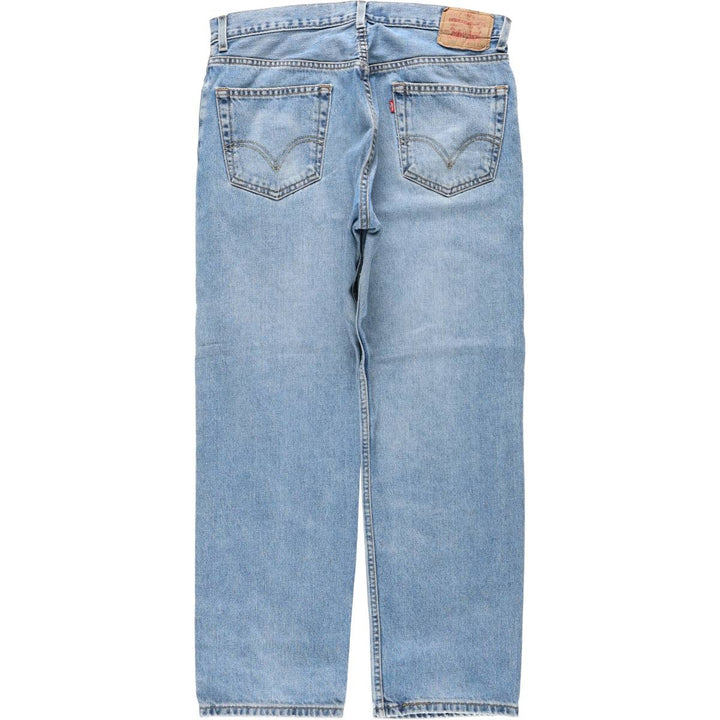 Levi's 505 REGULAR FIT tapered denim pants for men, size w36 cotton blue type Vintage Second Hand