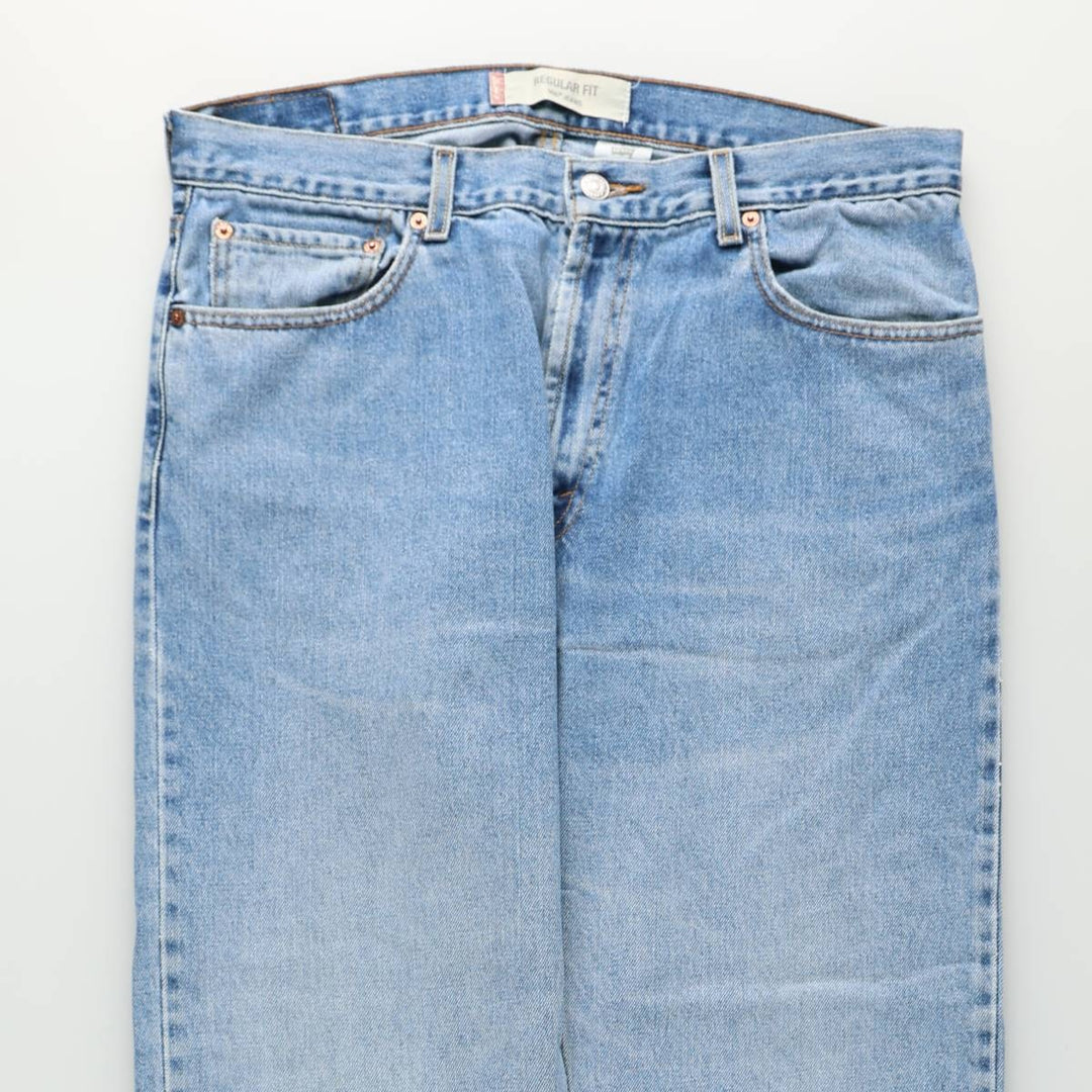 Levi's 505 REGULAR FIT tapered denim pants for men, size w36 cotton blue type Vintage Second Hand