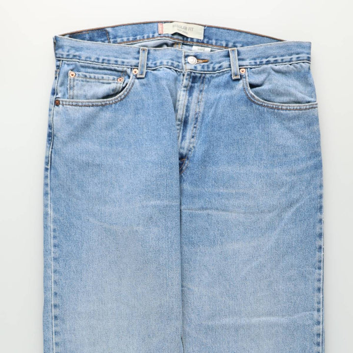 Levi's 505 REGULAR FIT tapered denim pants for men, size w36 cotton blue type Vintage Second Hand