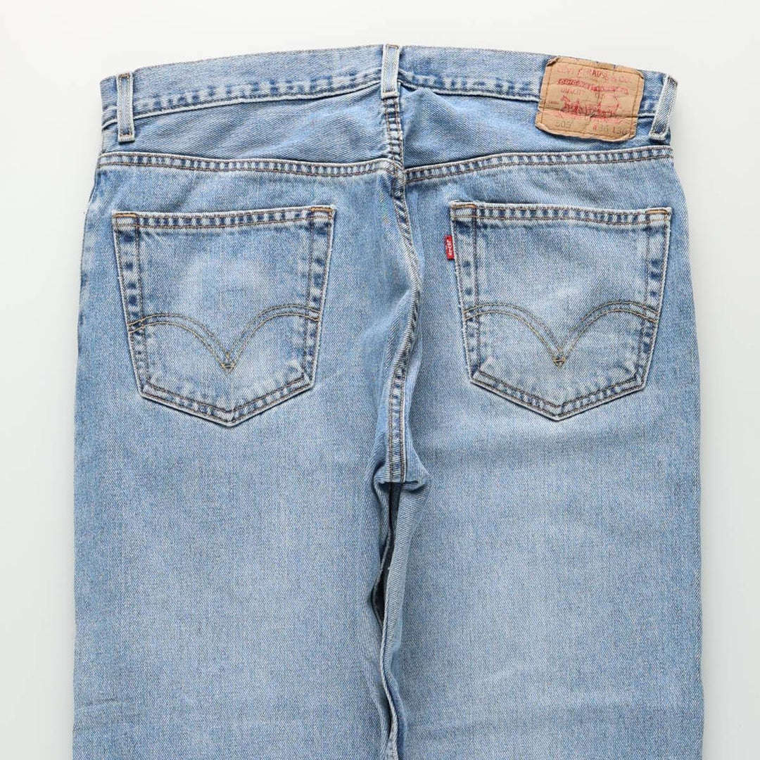 Levi's 505 REGULAR FIT tapered denim pants for men, size w36 cotton blue type Vintage Second Hand