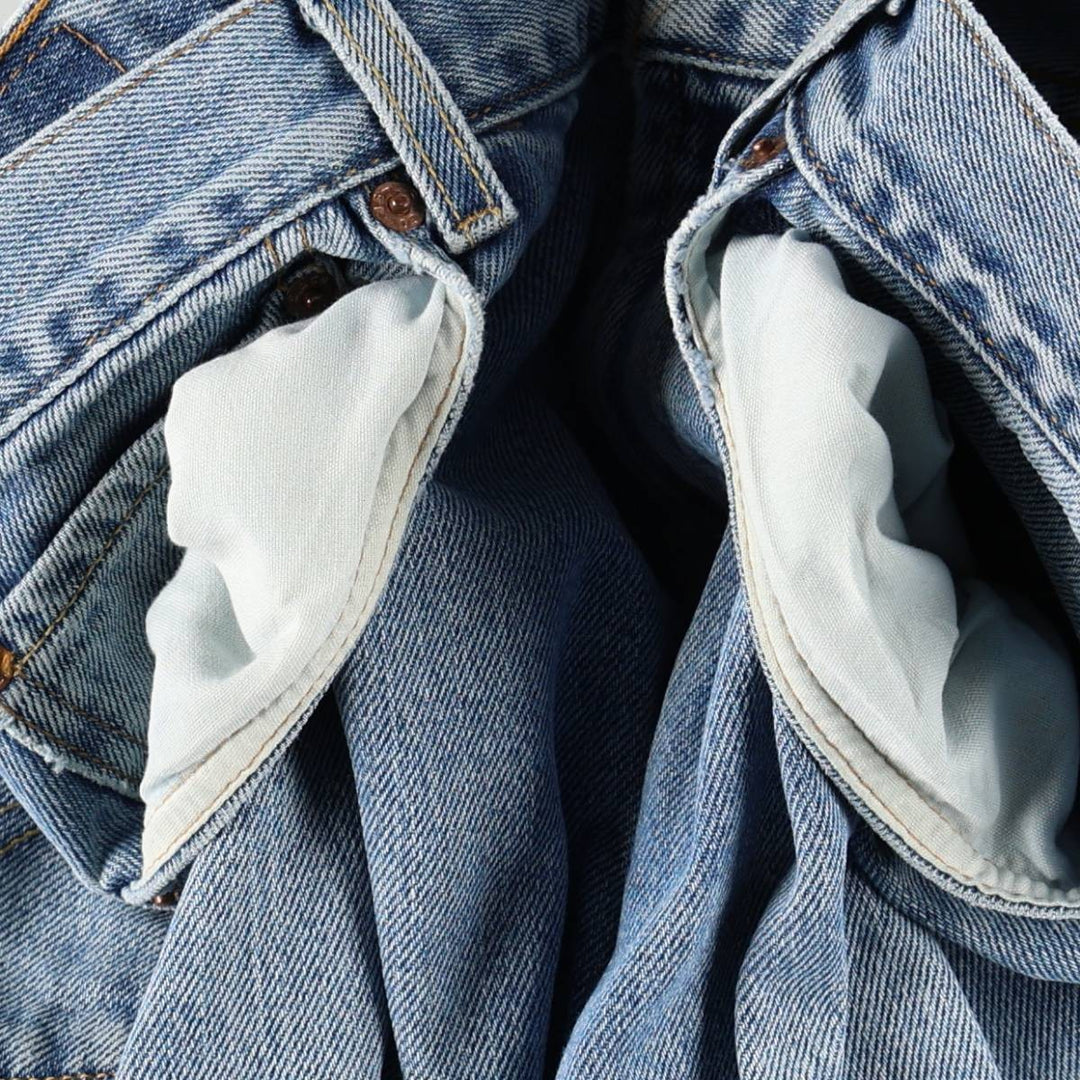 Levi's 505 REGULAR FIT tapered denim pants for men, size w36 cotton blue type Vintage Second Hand