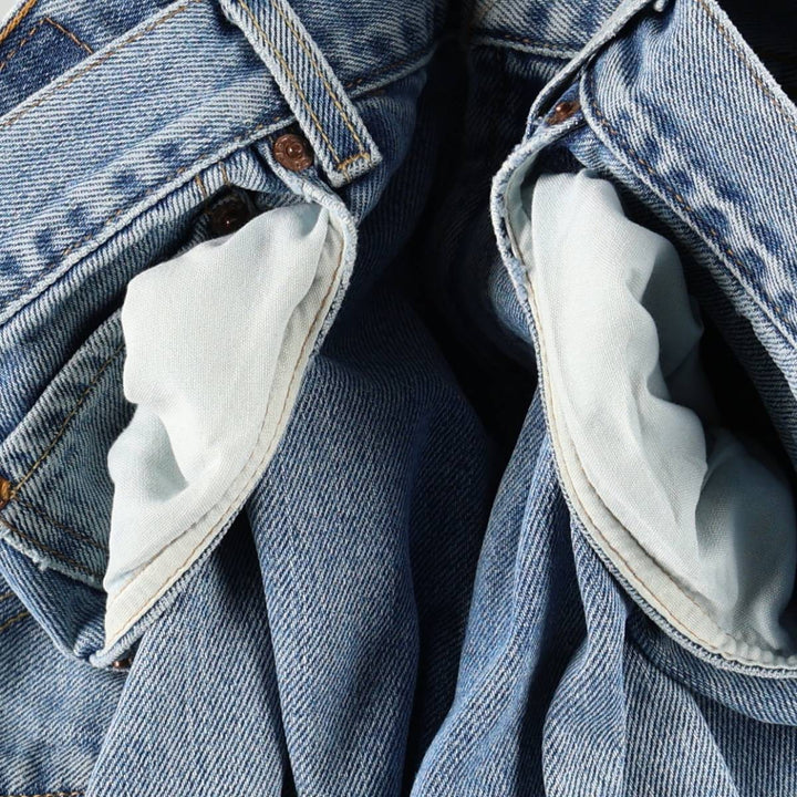 Levi's 505 REGULAR FIT tapered denim pants for men, size w36 cotton blue type Vintage Second Hand